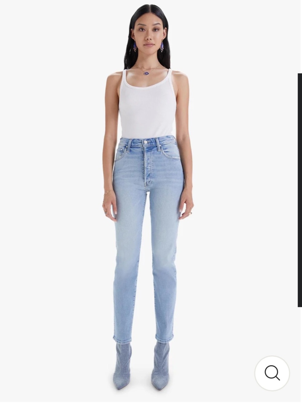 Mother Denim - High Waisted Hiker Hover Jean in Innerspace